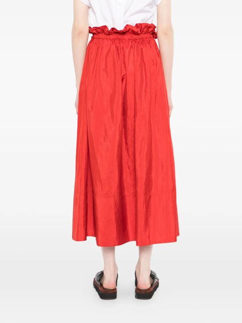 Jil Sander ruffled skirt - Red