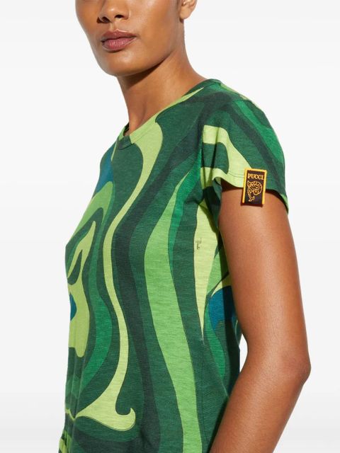PUCCI abstract-print T-shirt - Green