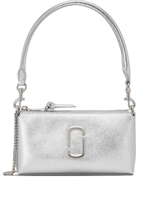 Marc Jacobs mini The Metallic pochette cross body bag - Silver - zdjęcie produktu nr 1