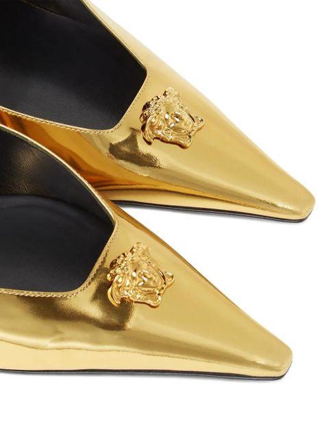 Versace 85mm pointed-toe pumps - Gold