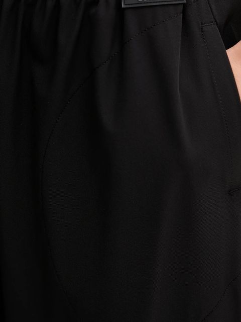 Calvin Klein Performance spodnie damskie kolor czarny szerokie high waist LVGWF5P616