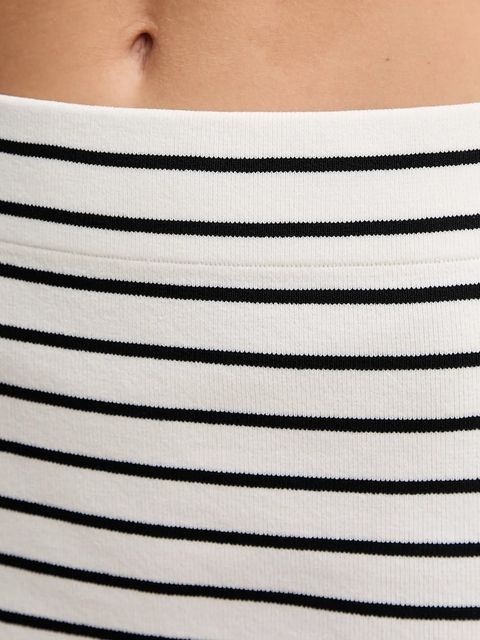 Dkny spódnica kolor biały midi ołówkowa DJ5R0729