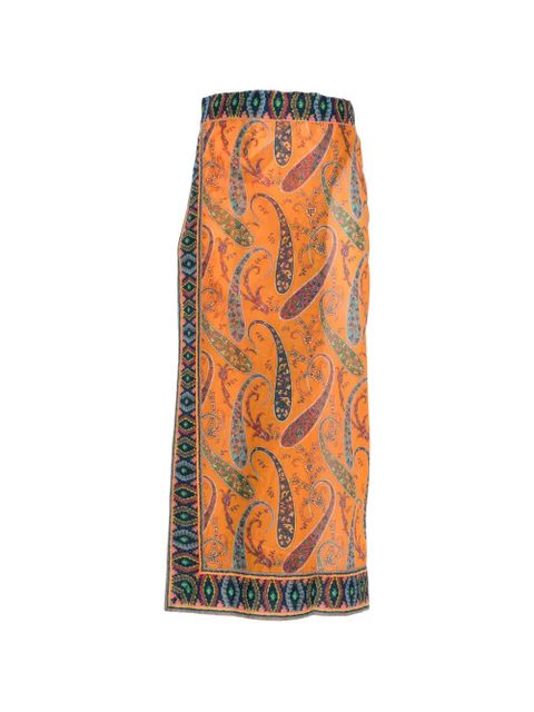 ETRO paisley-print skirt - Orange - zdjęcie produktu nr 1
