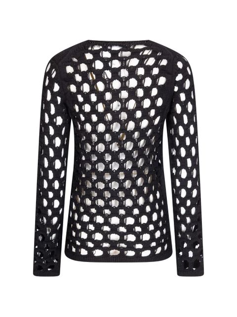 Comme Des Garçons openwork sweater - Black - zdjęcie produktu nr 2