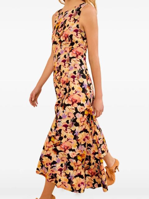 Ulla Johnson Georgia floral-print midi dress - Black - zdjęcie produktu nr 2