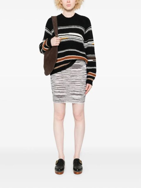 Missoni striped crew-neck sweater - Black - zdjęcie produktu nr 2