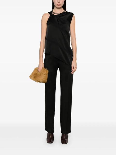 Jil Sander satin blouse - Black - zdjęcie produktu nr 2