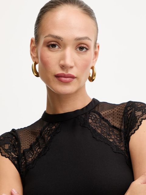 Morgan t-shirt damskie kolor czarny DODO