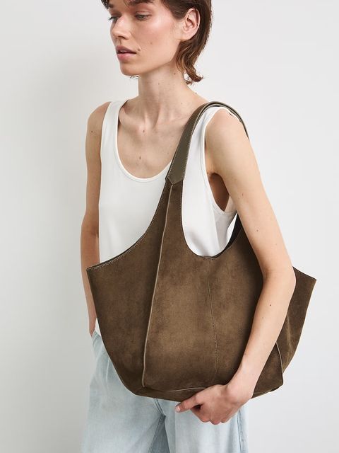 Medicine torebka shopper damska z imitacji zamszu - zdjęcie produktu nr 1