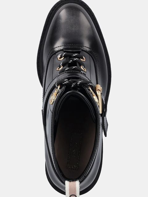 Liu Jo botki RUBY 03 damskie kolor czarny na słupku SF5071PX11222222