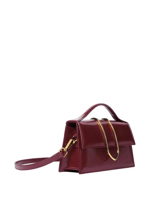 Jacquemus The Large Bambino gold-tone handle tote bag - Red