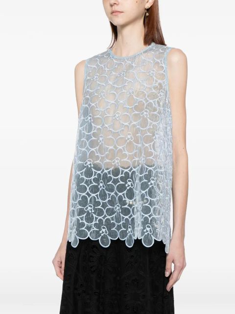 Cecilie Bahnsen Cbcerise vest - Blue