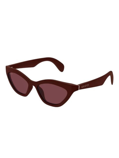 Gucci Eyewear cat-eye frame sunglasses - Brown