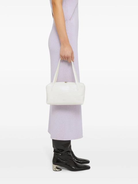 Jil Sander Goji crocodile-effect tote bag - White - zdjęcie produktu nr 2