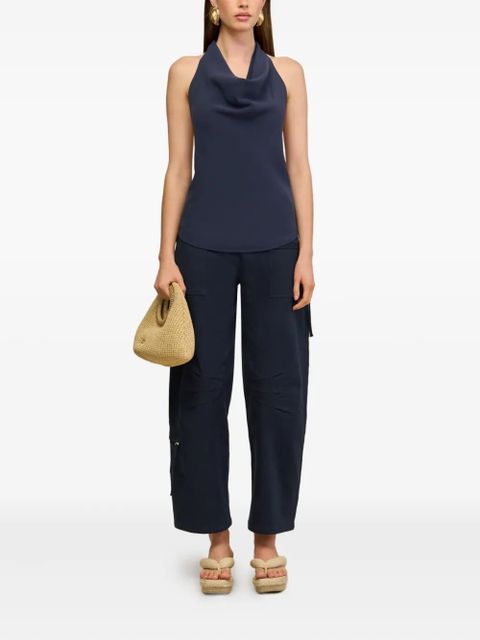 Cult Gaia Ewa tapered cargo trousers - Blue