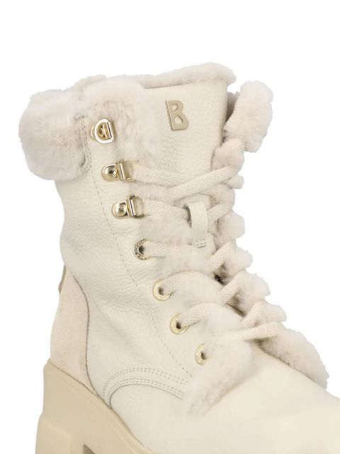 BOGNER leather combat boots - Neutrals