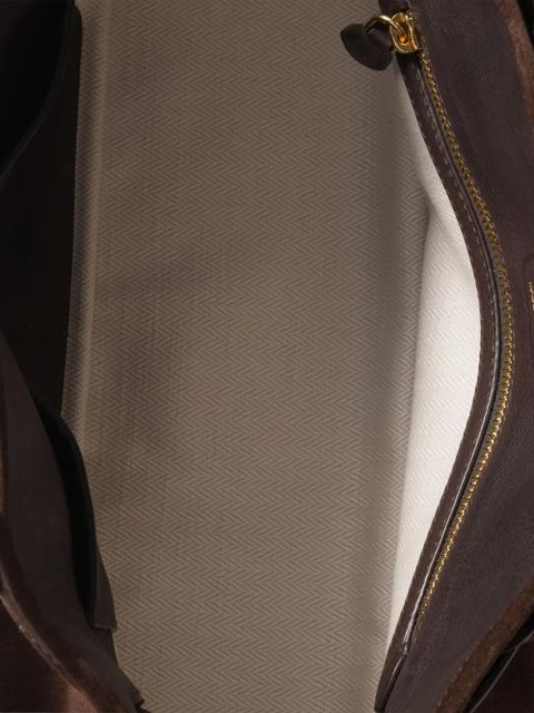 Miu Miu Aventure suede buckle-fastening tote bag - Brown