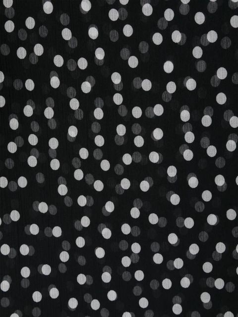 Dolce & Gabbana polka dot silk scarf - Black