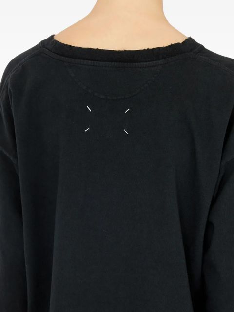 Maison Margiela bingo-print cotton sweatshirt - Black
