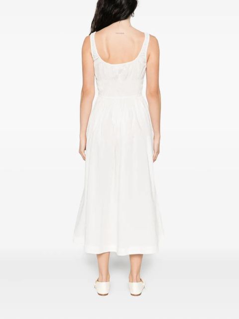 DÔEN Quilla midi dress - White
