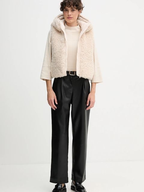 Save The Duck bezrękawnik AYLA kolor beżowy zimowy D82501W.CURL21