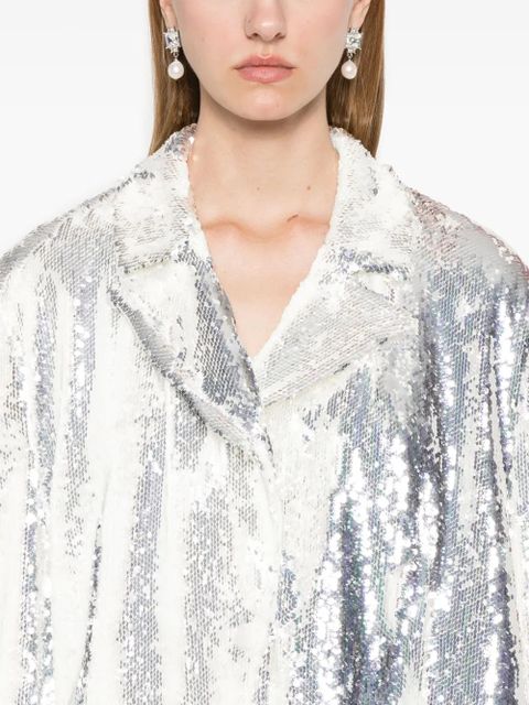 ROTATE BIRGER CHRISTENSEN sequins blazer - Silver - zdjęcie produktu nr 2