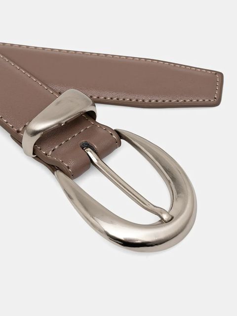 Answear.LAB pasek skórzany damski kolor beżowy - zdjęcie produktu nr 2