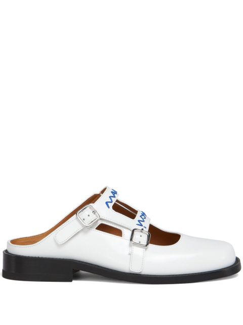 Marni buckled mules - White - zdjęcie produktu nr 1