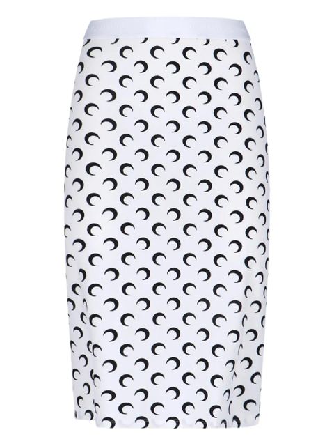 Marine Serre moon midi skirt - White - zdjęcie produktu nr 1