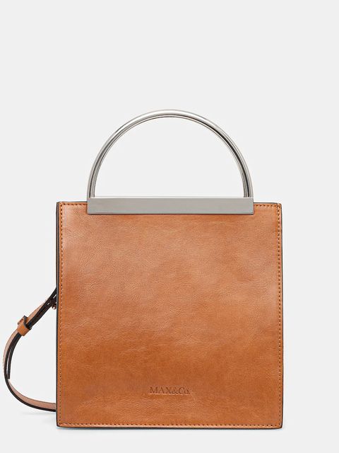 MAX&Co. torebka skórzana kolor brązowy 2526516036200 - zdjęcie produktu nr 1