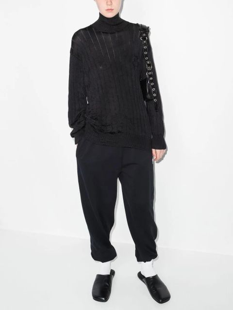 Balenciaga rib-knit jumper - Black - zdjęcie produktu nr 2