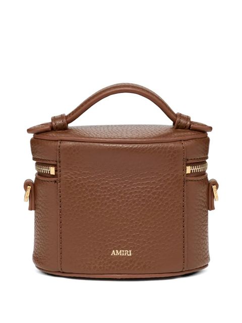AMIRI nano logo leather vanity bag - Brown - zdjęcie produktu nr 2