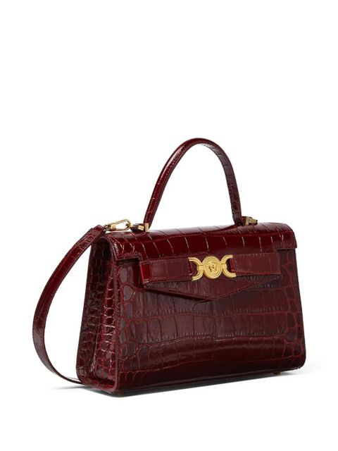 Versace Medusa '95 croc-effect tote bag - Brown