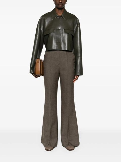 Nanushka high-rise flared trousers - Brown - zdjęcie produktu nr 2