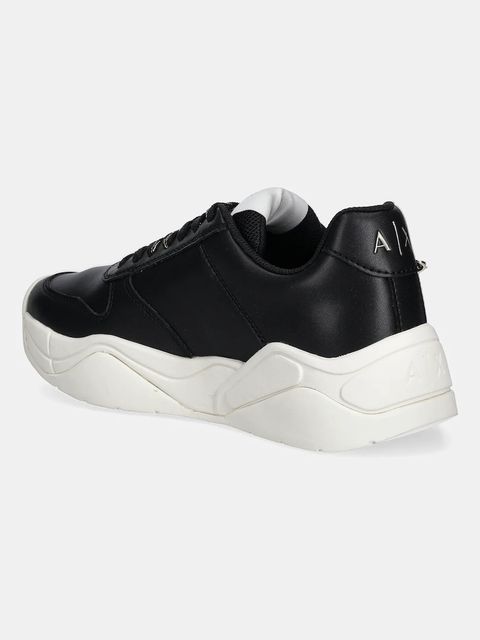 Armani Exchange sneakersy skórzane damskie kolor czarny XW001617 AF17443 MC005 - zdjęcie produktu nr 2