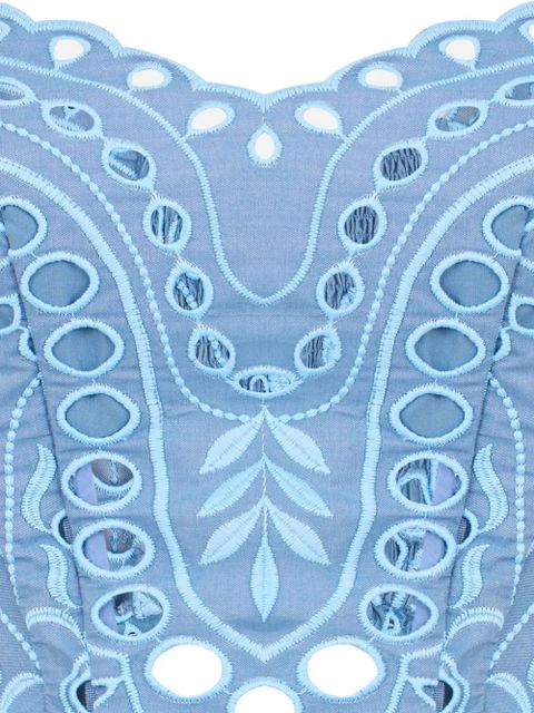 Charo Ruiz Ibiza Kai eyelet top - Blue