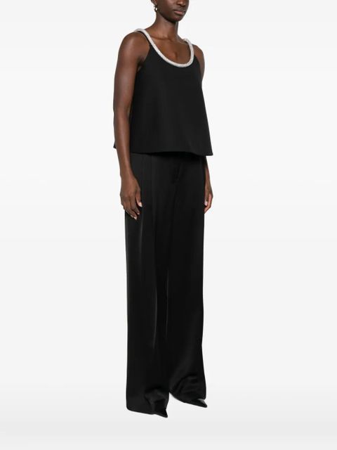 Róhe A-line appliqué-detail top - Black