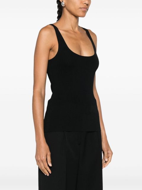 TOTEME fine-knit tank top - Black - zdjęcie produktu nr 2