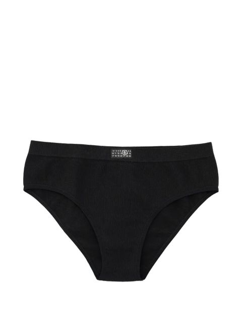 MM6 Maison Margiela logo-detail briefs - Black - zdjęcie produktu nr 1