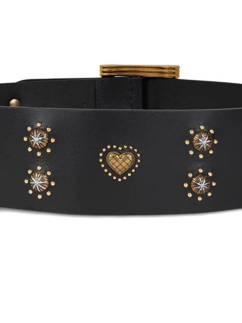 ETRO studded leather belt - Black
