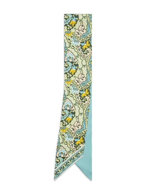 Tory Burch paisley ribbon tie - Blue - zdjęcie produktu nr 1