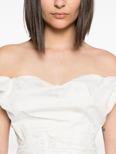 Vivienne Westwood Sunday corset floral-print gown - White