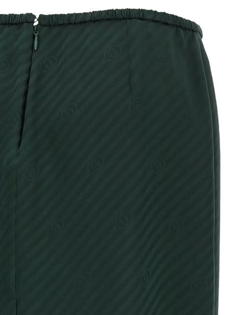 Gucci logo knit silk skirt - Green