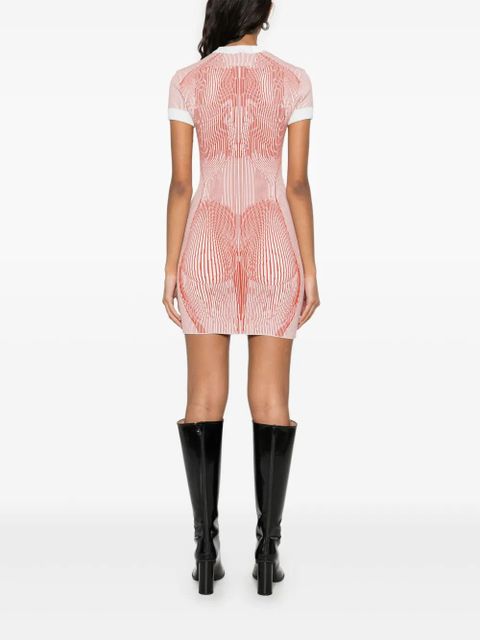 Jean Paul Gaultier The Morphing Pinstripes dress - Green