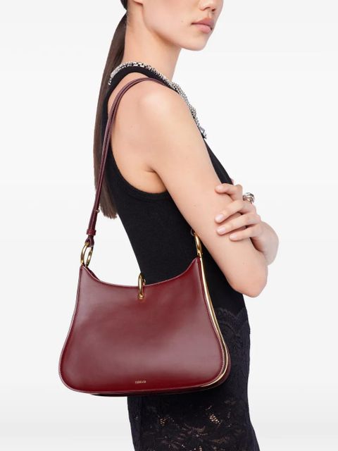 Rabanne Medium Ring leather shoulder bag - Red - zdjęcie produktu nr 2
