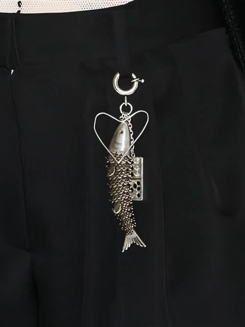 ISABEL MARANT fish domino keyring - Silver