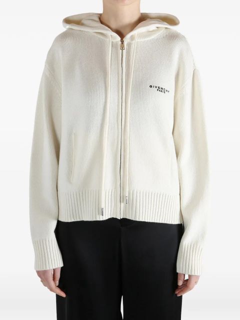 Givenchy hooded full-zip cardigan - Neutrals