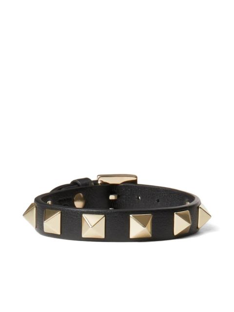 Valentino Garavani Rockstud leather bracelet - Black - zdjęcie produktu nr 1