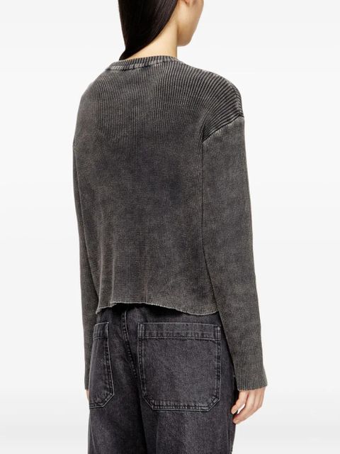 Diesel M-Anchorex logo-detail sweater - Black