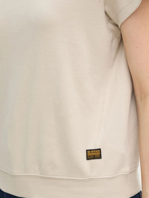G-Star t-shirt bawełniany damski kolor beżowy